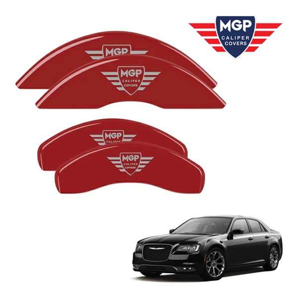 【MGP 正規品】 11-20y クライスラー 300 300C 専用設計 ブレーキ キャリパーカバー レッド MGPロゴ アルミ製 32016SMGPRD 1台分 セット
