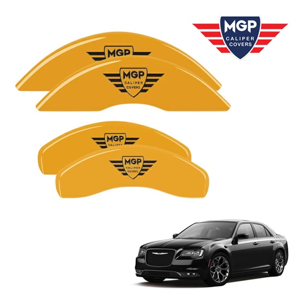 【MGP 正規品】 11-20y クライスラー 300 300C 専用設計 ブレーキ キャリパーカバー イエロー MGPロゴ アルミ製 32016SMGPYL 1台分 セット