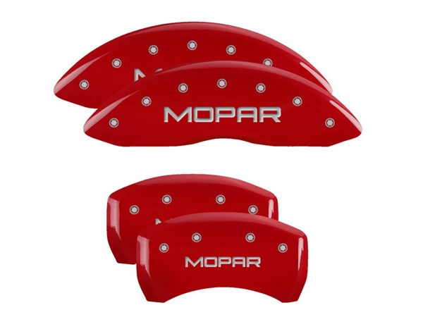 【MGP 正規品】 11-20y クライスラー 300 300C 専用設計 ブレーキ キャリパーカバー レッド MOPARロゴ アルミ製 32016SMOPRD 1台分 セット