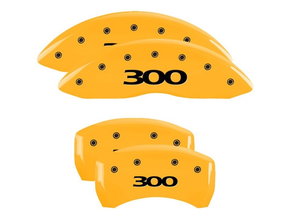 【MGP 正規品】 11-20y クライスラー 300 300C 専用設計 ブレーキ キャリパーカバー イエロー 300(2017以前)ロゴ アルミ製 32020S300YL