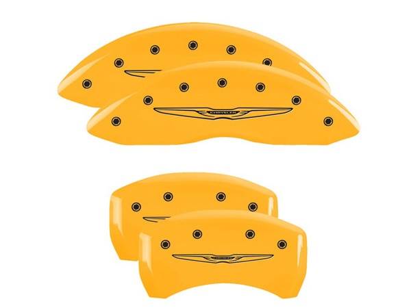 【MGP 正規品】 11-20y クライスラー 300 300C 専用設計 ブレーキ キャリパーカバー イエロー クライスラーウイングスタイル2ロゴ 32020S301YL