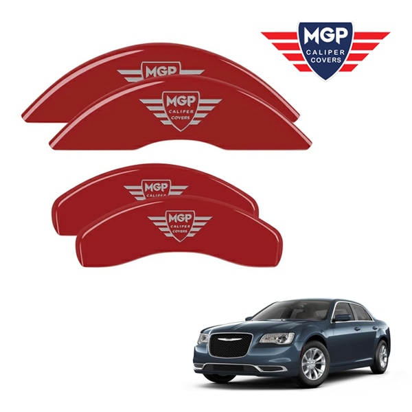 【MGP 正規品】 11-20y クライスラー 300 300C 専用設計 ブレーキ キャリパーカバー レッド MGPロゴ アルミ製 32020SMGPRD 1台分 セット