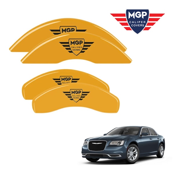 【MGP 正規品】 11-20y クライスラー 300 300C 専用設計 ブレーキ キャリパーカバー イエロー MGPロゴ アルミ製 32020SMGPYL 1台分 セット