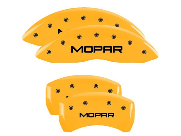 【MGP 正規品】 11-20y クライスラー 300 300C 専用設計 ブレーキ キャリパーカバー イエロー MOPARロゴ アルミ製 32020SMOPYL 1台分 セット
