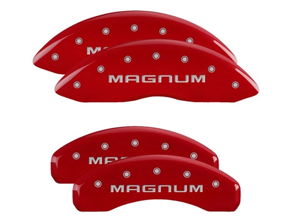 【MGP 正規品】 06-08y ダッジ マグナム SRT8 専用設計 ブレーキ キャリパーカバー レッド マグナムロゴ アルミ製 12088SMGMRD