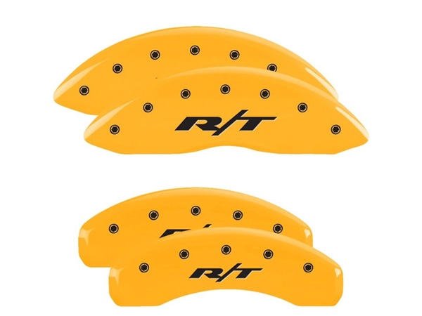 【MGP 正規品】 06-20y ダッジ マグナム チャージャー 専用設計 ブレーキ キャリパーカバー イエロー RT1(トラック)ロゴ 12088SRT1YL