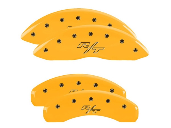 【MGP 正規品】 06-20y ダッジ マグナム チャージャー 専用設計 ブレーキ キャリパーカバー イエロー RT(ビンテージ)ロゴ 12088SRTRYL