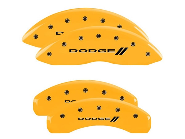 【MGP 正規品】 02-06y ダッジ ラム1500 ラムバン1500 デュランゴ 専用設計 ブレーキ キャリパーカバー レッド ダッジロゴ 12134SDD3YL