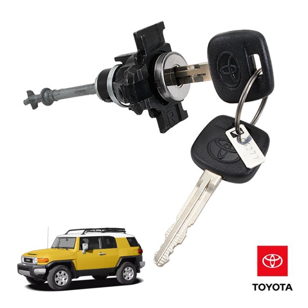 USトヨタ純正 フロント ドアロックキーシリンダー 右側 キー2本付 RH 69051-35170 TOYOTA FJクルーザー