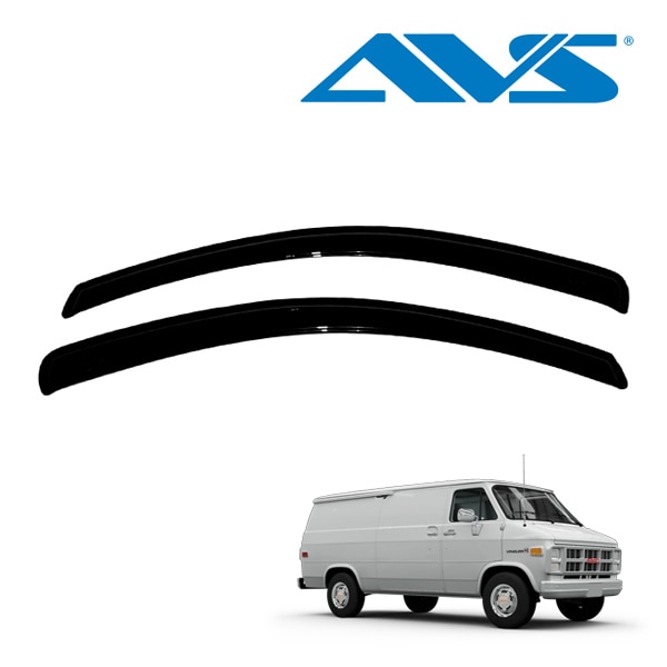 【AVS 正規品】 専用設計 スモークドアバイザー サイドバイザー ウインドウバイザー 両面テープ 2枚 フロント 左右分 セット 71-96y シボレー Gシリーズ 91-96y GMC Gシリーズ