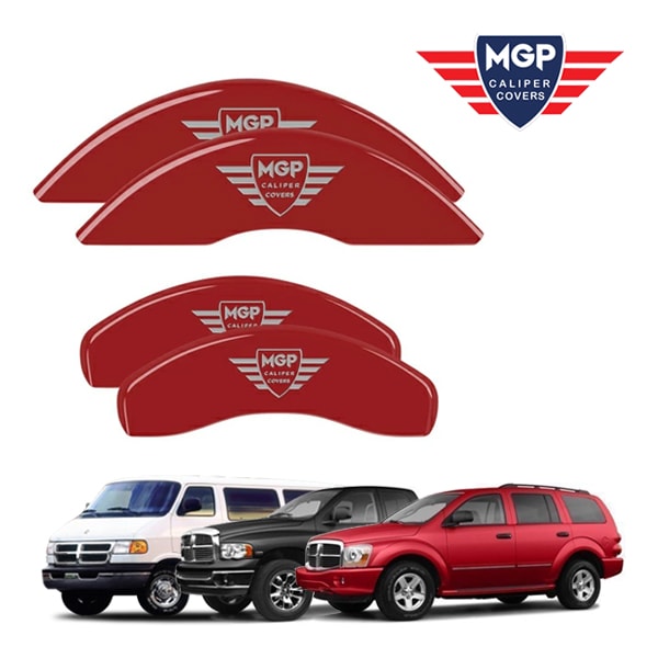 【MGP 正規品】 02-06y ダッジ ラム1500 ラムバン 専用設計 ブレーキ キャリパーカバー レッド MGPロゴ アルミ製 12134SMGPRD