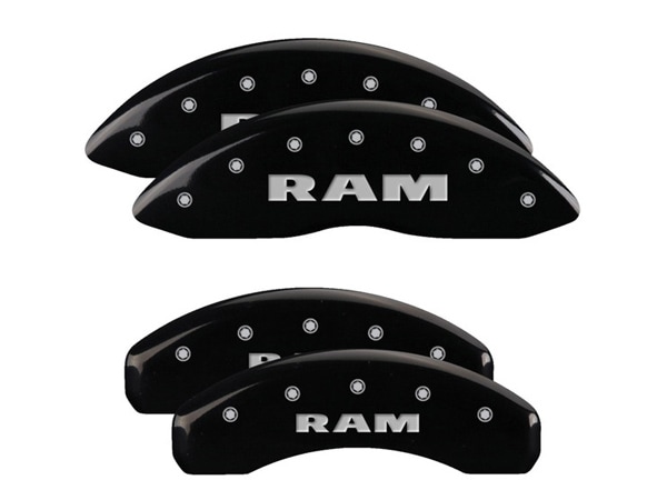 【MGP 正規品】 02-05y ダッジ ラム1500 ラムバン 専用設計 ブレーキ キャリパーカバー ブラック ラムロゴ アルミ製 12134SRAMBK