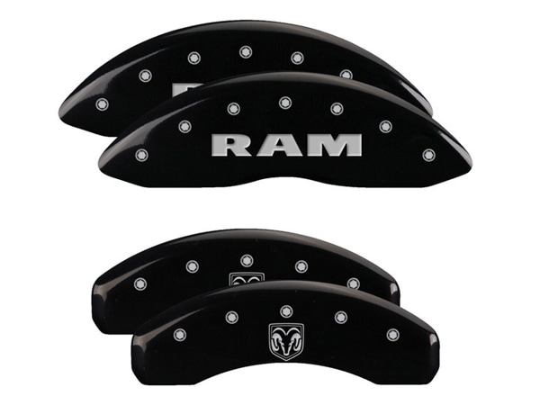 【MGP 正規品】 02-05y ダッジ ラム1500 ラムバン 専用設計 ブレーキ キャリパーカバー ブラック ラム ラムヘッドロゴ アルミ製 12134SRMHBK