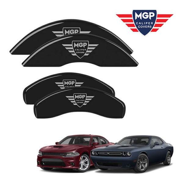 【MGP 正規品】 11-21y ダッジ チャージャー チャレンジャー SXT GT R/T 専用設計 ブレーキ キャリパーカバー ブラック MGPロゴ 12162SDD4BK