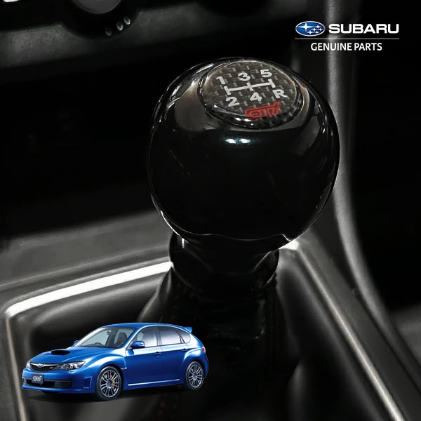USスバル純正 SUBARU インプレッサ WRX STi GV GR系 平成19年6月-平成26年8月 MT車用 シフトノブ 5MT ブラック 樹脂製  US仕様 北米仕様 USDM