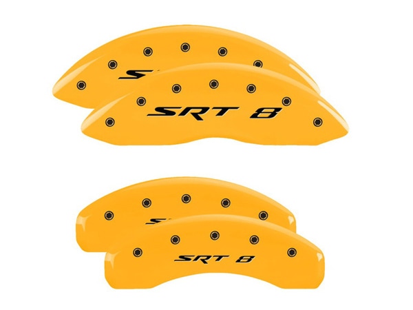 【MGP 正規品】 ジープ 05-10y グランドチェロキー WK | コマンダー XK 専用設計 ブレーキ キャリパーカバー イエロー SRT8ロゴ 42002SSR8YL