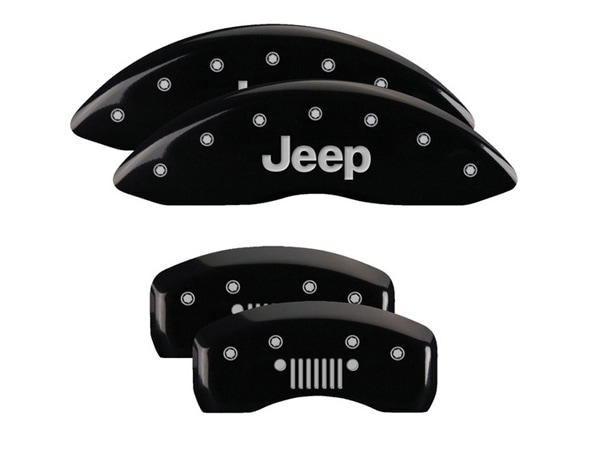 【MGP 正規品】 07-16y ジープ コンパス パトリオット 専用設計 ブレーキ キャリパーカバー ブラック Jeep ジープグリルロゴ 42003SJPLBK