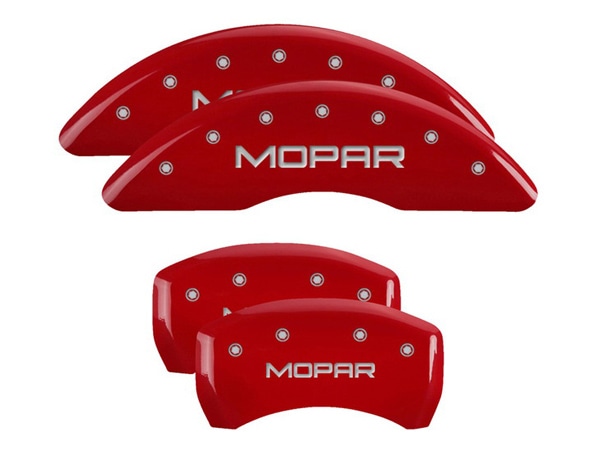 【MGP 正規品】 14-21y ジープ チェロキー KL 専用設計 ブレーキ キャリパーカバー レッド MOPARロゴ アルミ製 42012SMOPRD 1台分 セット