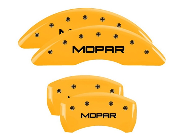 【MGP 正規品】 14-21y ジープ チェロキー KL 専用設計 ブレーキ キャリパーカバー イエロー MOPARロゴ アルミ製 42012SMOPYL 1台分 セット