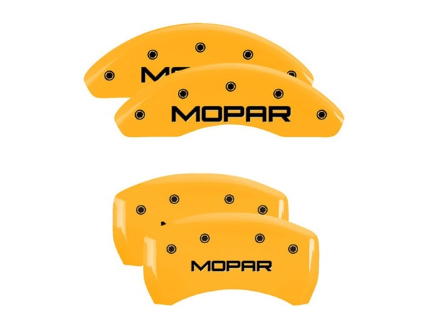 【MGP 正規品】 14-21y ジープ チェロキー KL 専用設計 ブレーキ キャリパーカバー イエロー MOPARロゴ アルミ製 42013SMOPYL 1台分 セット