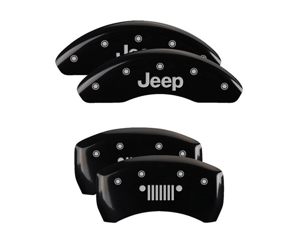 【MGP 正規品】 15-21y ジープ レネゲート コンパス 専用設計 ブレーキ キャリパーカバー ブラック Jeep ジープグリルロゴ 42016SJPLBK