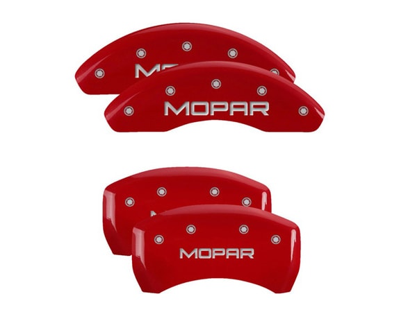 【MGP 正規品】 ジープ 15-17y レネゲート 18-21y コンパス 専用設計 ブレーキ キャリパーカバー レッド MOPARロゴ アルミ製 42016SMOPRD