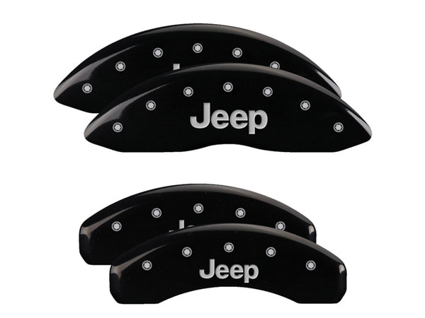 【MGP 正規品】 11-21y ジープ グランドチェロキー WK 専用設計 ブレーキ キャリパーカバー ブラック Jeepロゴ アルミ製 42020SJEPBK