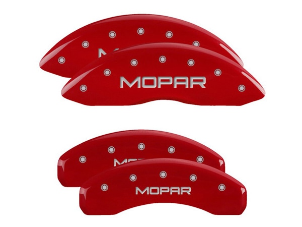 【MGP 正規品】 11-21y ジープ グランドチェロキー WK 専用設計 ブレーキ キャリパーカバー レッド MOPARロゴ アルミ製 42020SMOPRD