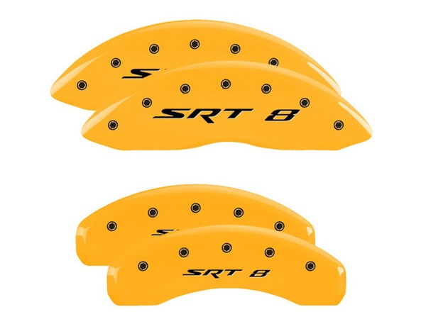 【MGP 正規品】 11-21y ジープ グランドチェロキー WK 専用設計 ブレーキ キャリパーカバー イエロー SRT8ロゴ アルミ製 42020SSR8YL