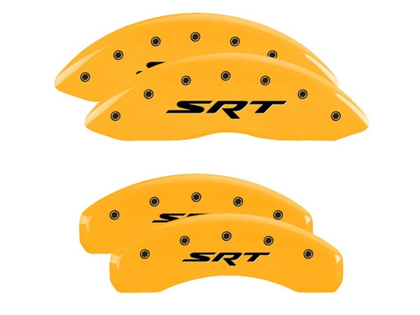 【MGP 正規品】 11-21y ジープ グランドチェロキー WK 専用設計 ブレーキ キャリパーカバー イエロー SRTロゴ アルミ製 42020SSRTYL