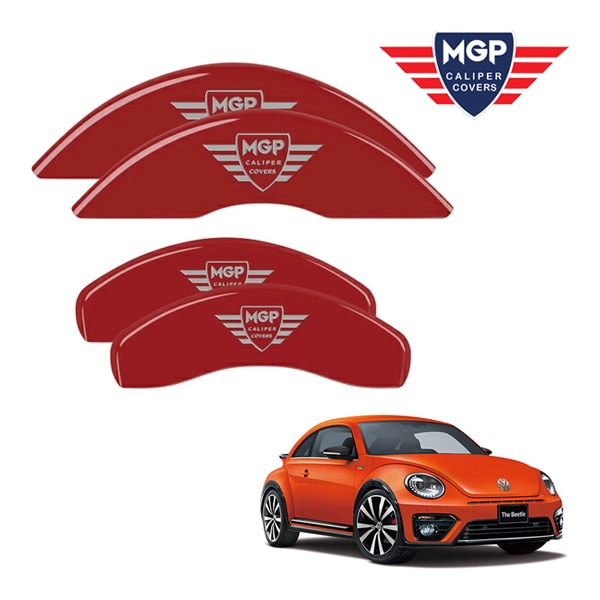 【MGP 正規品】 フォルクスワーゲン ザ・ビートル 16C系 専用設計 ブレーキ キャリパーカバー レッド MGPロゴ アルミ製 11209SMGPRD