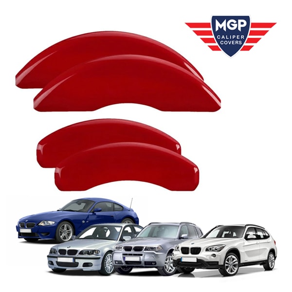 【MGP 正規品】 BMW 330xi,I,ci X3 Z4 X1 専用設計 ブレーキ キャリパーカバー レッド ロゴなし アルミ製 22019SCLCRD 1台分 セット