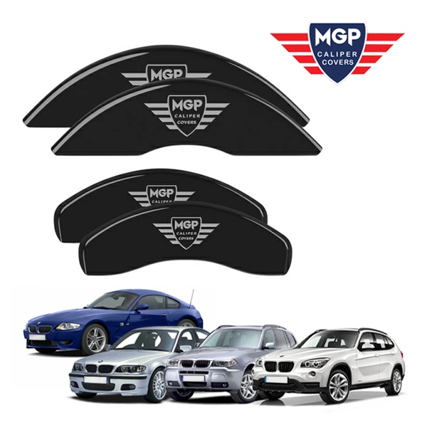 【MGP 正規品】 BMW 330xi,I,ci X3 Z4 X1 専用設計 ブレーキ キャリパーカバー ブラック MGPロゴ アルミ製 22019SMGPBK 1台分 セット