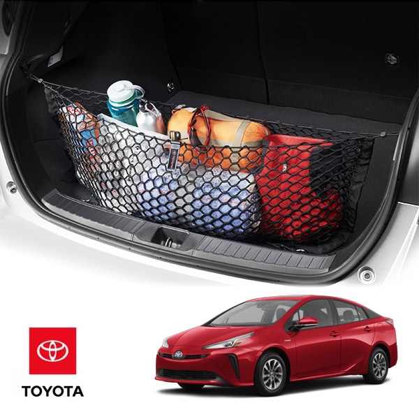 USトヨタ純正 カーゴネット 袋タイプ フック付 トランクネット ラゲッジネット 荷物 固定 荷崩れ防止 TOYOTA プリウスPHV 50系 ZVW52 | プリウス 50系 ZVW50/ZVW51/ZVW55