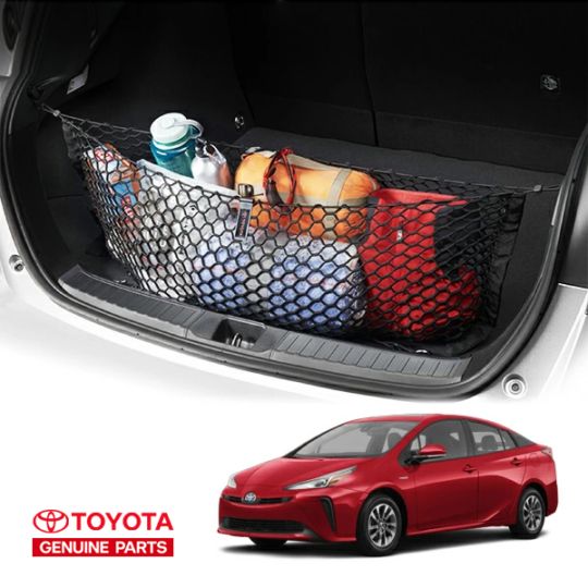 USトヨタ純正 カーゴネット 袋タイプ フック付 トランクネット ラゲッジネット 荷物 固定 荷崩れ防止 TOYOTA プリウスPHV 50系 ZVW52 | プリウス 50系 ZVW50/ZVW51/ZVW55