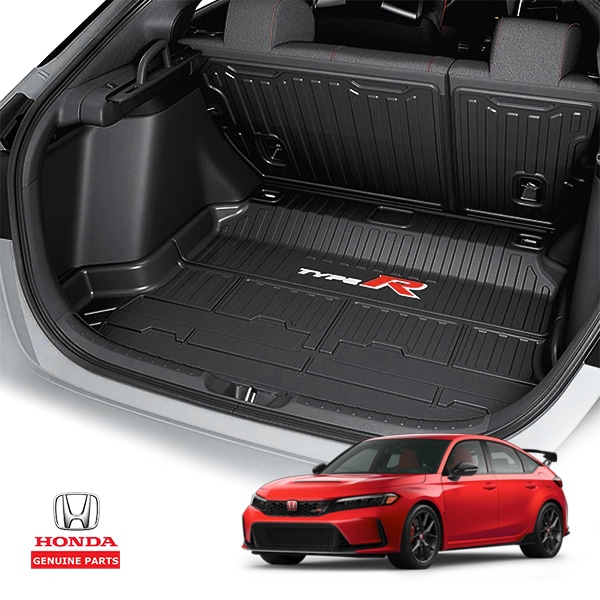 USホンダ純正 HONDA シビック ハッチバック FL系 FL1/FL4/FL5 令和3年9月-現行 オールウェザー リア カーゴマット ラゲッジマット カーゴライナー トランクマット タイプR Type R ロゴ入