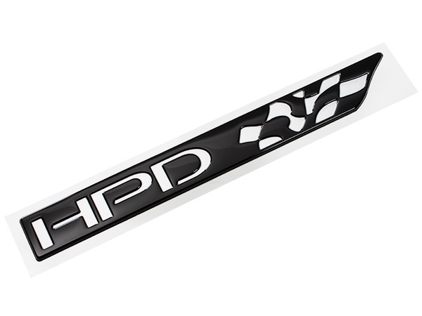 USホンダ純正 HONDA ZR-V RZ系 令和5年4月-現行 HPD Honda Performance Development リアゲートエンブレム リアエンブレム リアゲート ゲートエンブレム トランク 幅約20cm 縦約2.4cm 両面テープ ホンダ HR-V