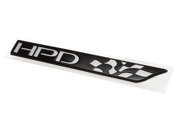 USホンダ純正 HONDA ZR-V RZ系 令和5年4月-現行 HPD Honda Performance Development リアゲートエンブレム リアエンブレム リアゲート ゲートエンブレム トランク 幅約20cm 縦約2.4cm 両面テープ ホンダ HR-V