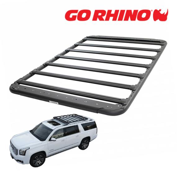 【GO RHINO 正規品】 SRM500シリーズ  フラットルーフラック フラットラック 5935065T 65インチ 長約165cm 幅約132cm 固定用クランプ付属 ルーフバスケット ルーフキャリア