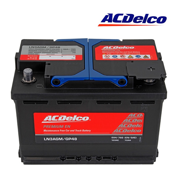 【ACDELCO 正規品】バッテリー LN3AGM メンテナンスフリー アイドリングストップ対応 欧州車 アメ車 発電制御車対応
