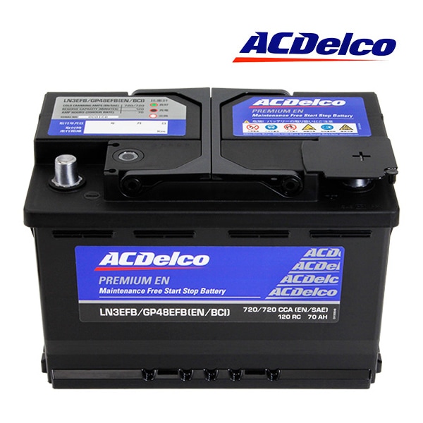【ACDELCO 正規品】バッテリー LN3EFB メンテナンスフリー アイドリングストップ対応 欧州車 アメ車 発電制御車対応