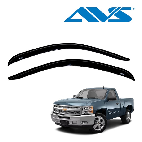 【AVS 正規品】 専用設計 スモークドアバイザー サイドバイザー ウインドウバイザー 両面テープ 2枚 フロント 左右分 セット 07-13y シボレー シルバラード GMC シエラ