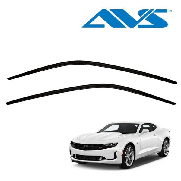 【AVS 正規品】 専用設計 スモークドアバイザー サイドバイザー ウインドウバイザー 両面テープ 2枚 フロント 左右分 セット 10-22y シボレー カマロ