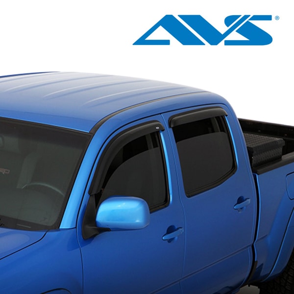 【AVS 正規品】 専用設計 スモークドアバイザー サイドバイザー ウインドウバイザー 両面テープ 4枚 フロント リア 前後 左右分 セット 05-15y トヨタ タコマ