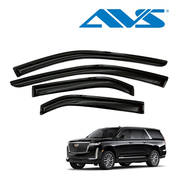 【AVS 正規品】 専用設計 スモークドアバイザー サイドバイザー ウインドウバイザー 両面テープ 4枚 フロント リア 前後 左右分 セット 21y- キャデラック エスカレード ESV シボレー サバーバン GMC ユーコンXL ユーコンデナリXL