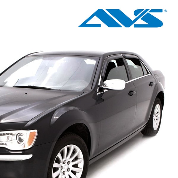 【AVS 正規品】 専用設計 スモークドアバイザー サイドバイザー ウインドウバイザー 両面テープ 4枚 フロント リア 前後 左右分 セット 11y- クライスラー 300