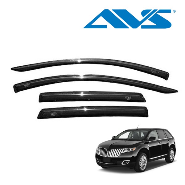 【AVS 正規品】 専用設計 スモークドアバイザー サイドバイザー ウインドウバイザー 両面テープ 4枚 フロント リア 前後 左右分 セット 05-15y リンカーン MKX 07-14y フォード エッジ