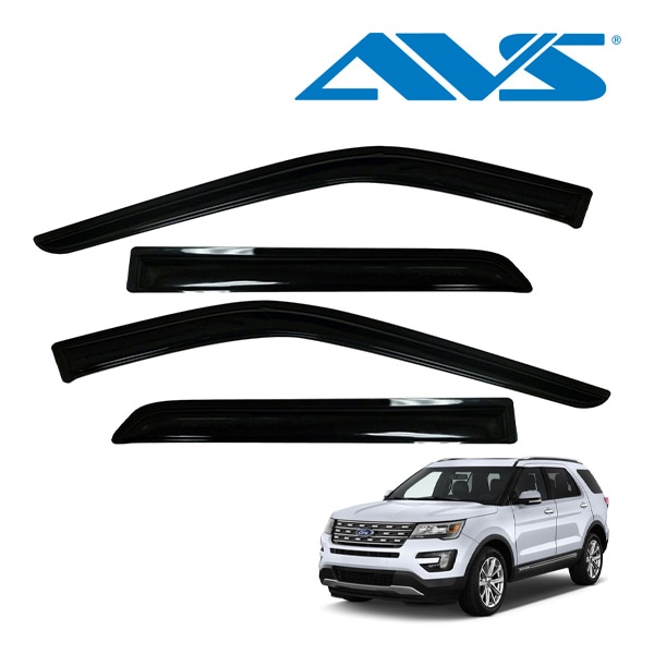 【AVS 正規品】 専用設計 スモークドアバイザー サイドバイザー ウインドウバイザー 両面テープ 4枚 フロント リア 前後 左右分 セット 11-19y フォード エクスプローラー