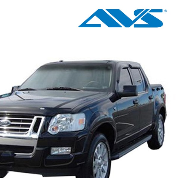 【AVS 正規品】 専用設計 スモークドアバイザー サイドバイザー ウインドウバイザー 両面テープ 4枚 フロント リア 前後 左右分 セット 07-10y フォード エクスプローラー スポーツトラック