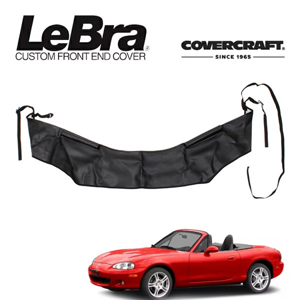 【CoverCraft/LeBra 正規品】 専用設計 ノーズブラ ハーフタイプ ボンネットブラ フードカバー フロントカバー フロントマスク 虫除け 飛び石 対策 マツダ ロードスター NB系 ミアータ カバークラフト